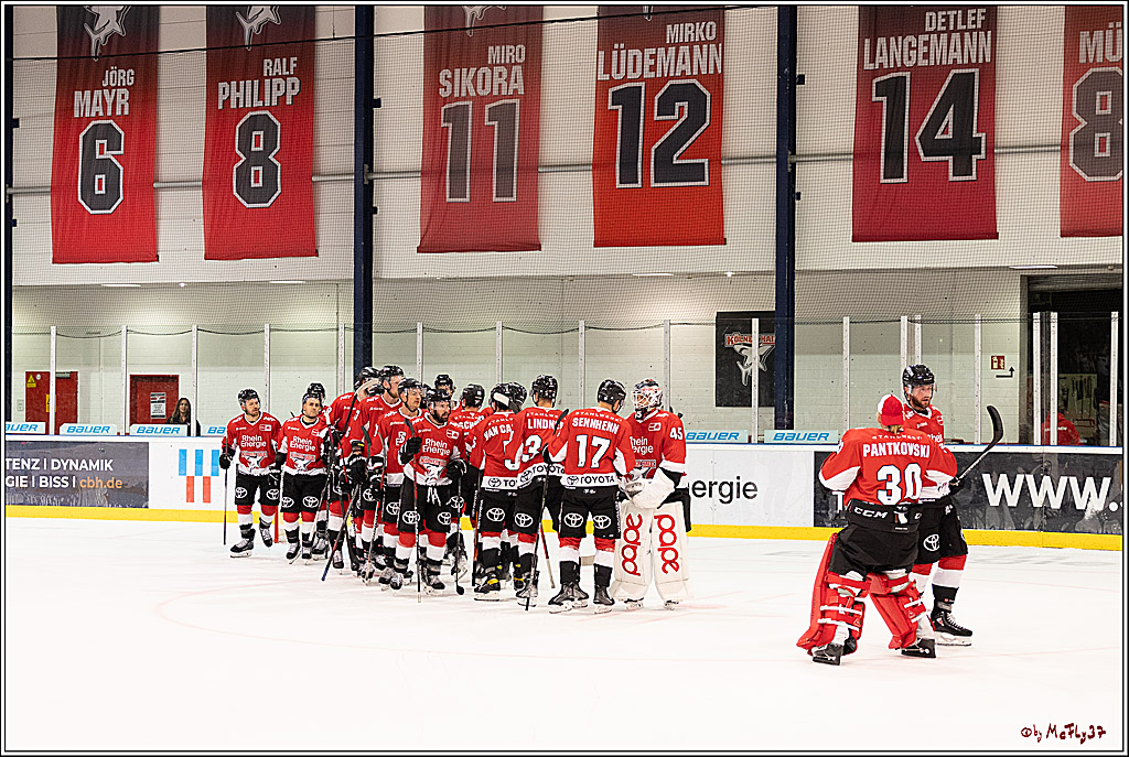 PENNY DEL 1. Testspiel Koelner Haie - Loewen Frankfurt; Koeln, 27.08.2023